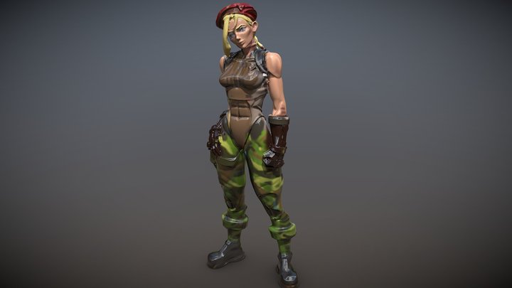 Cammy Soldier 3D Model