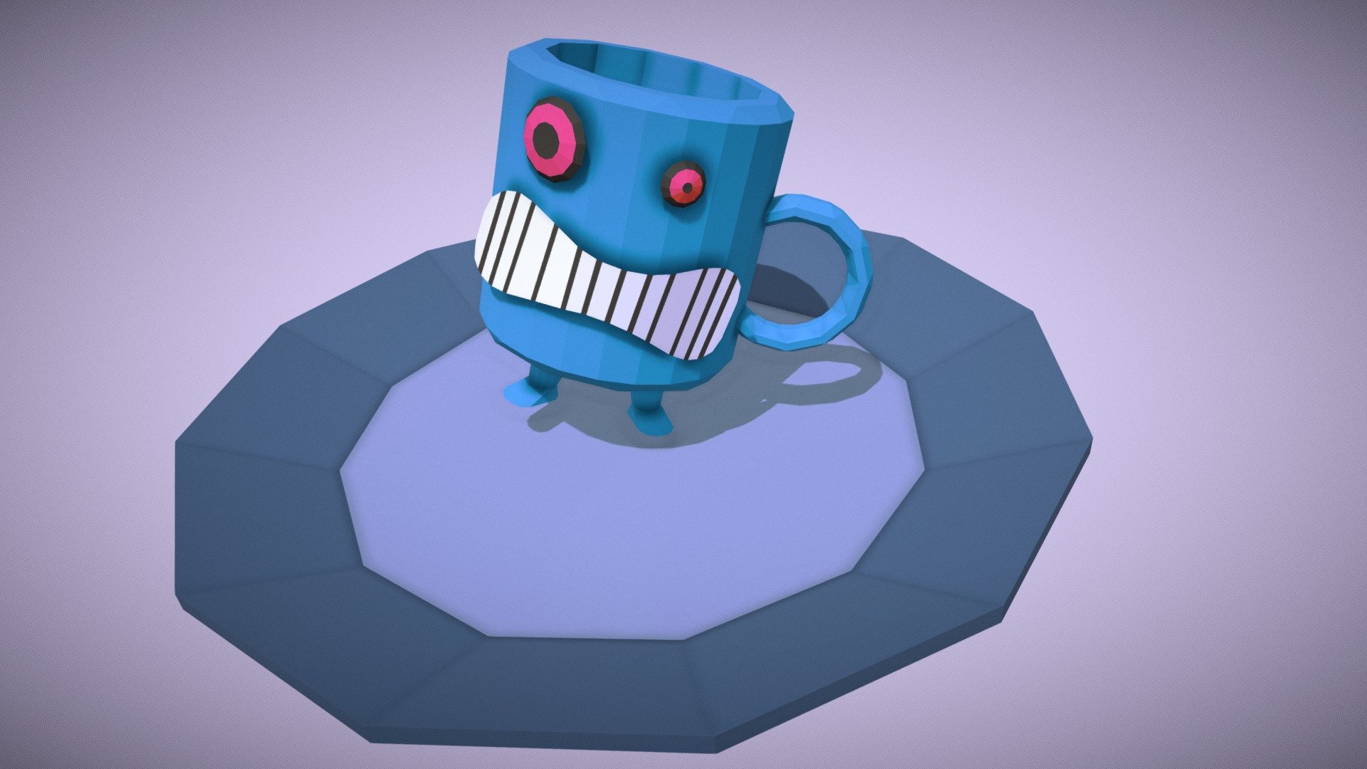 Cartoon chibi coffee mug