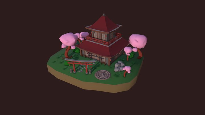 Game Art 1 - Simple Scene 3D Model