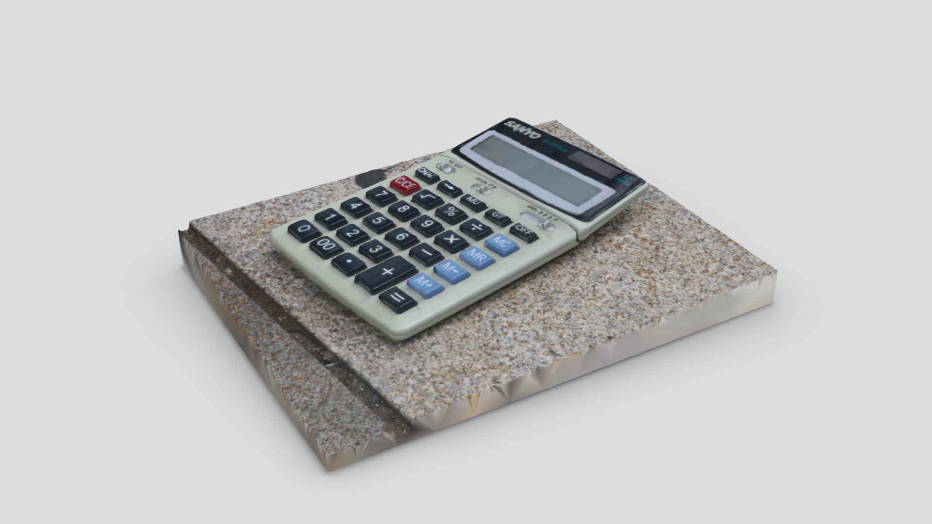 3D model Calculator - This is a 3D model of the Calculator. The 3D model is about a calculator on a white background.