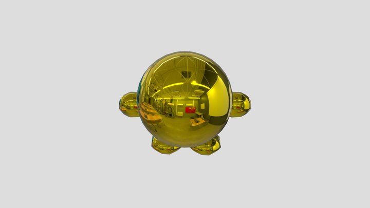 Золотой Кирби 3D Model