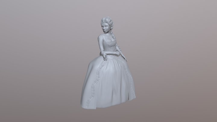 French Courtier 3D Model