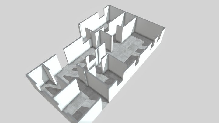 Clinic Walls 3D Model