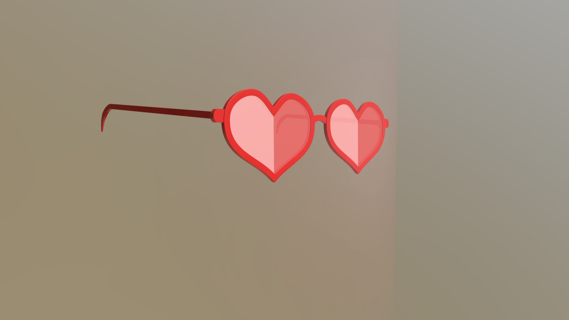 3D model Heart Shades - This is a 3D model of the Heart Shades. The 3D model is about shape, arrow.