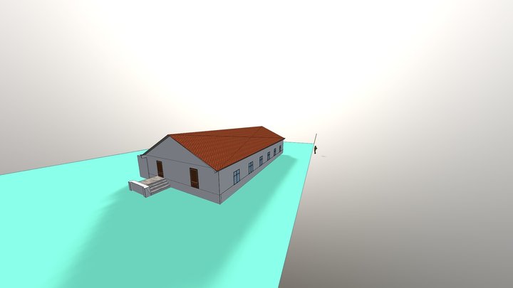 Public primary school in 19. century 3D Model