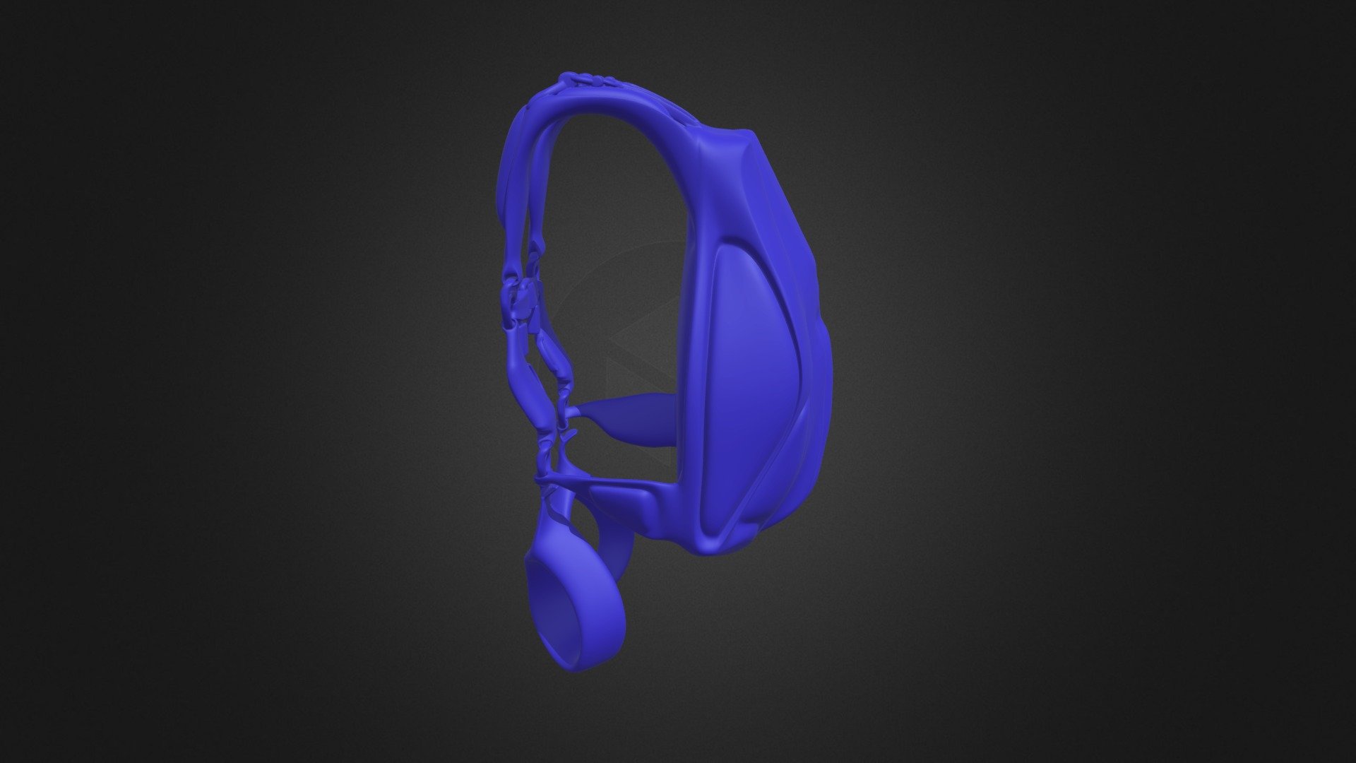 Sky Diving Backpack High Poly