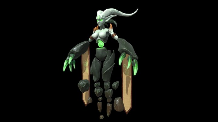 Stone Elemental 3D Model