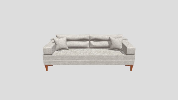Beige Sofa 3D Model