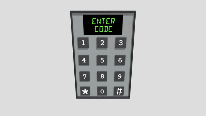 Security Pin Pad 3D Model