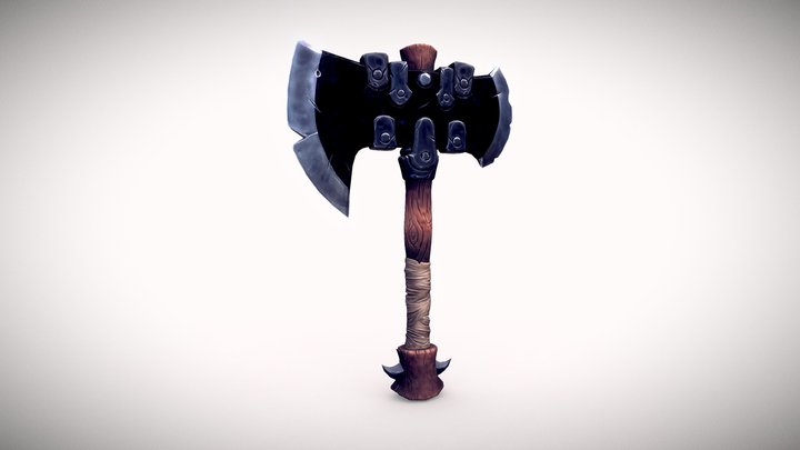 Battle Axe 3D Model