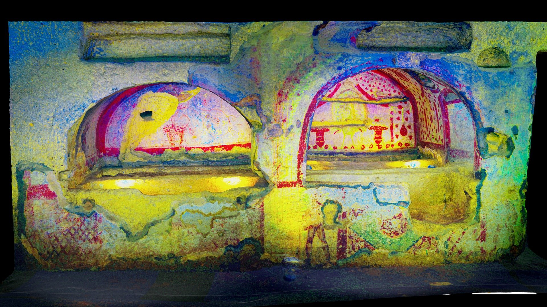 DStr. San Gennaro Catacombs Fresco, Naples (15)