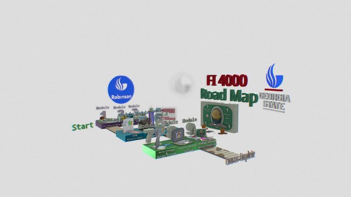 FI 4000 Road Map v6 3D Model