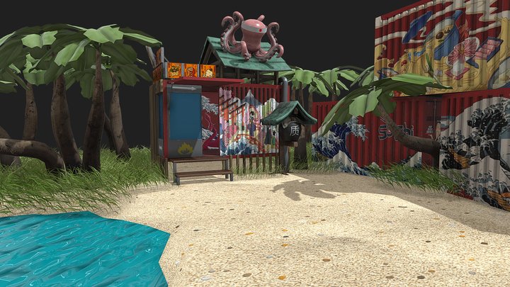sushi House 3D Model