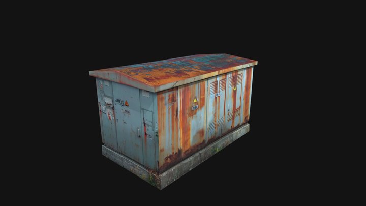 Rusty Electric Box 3D Model