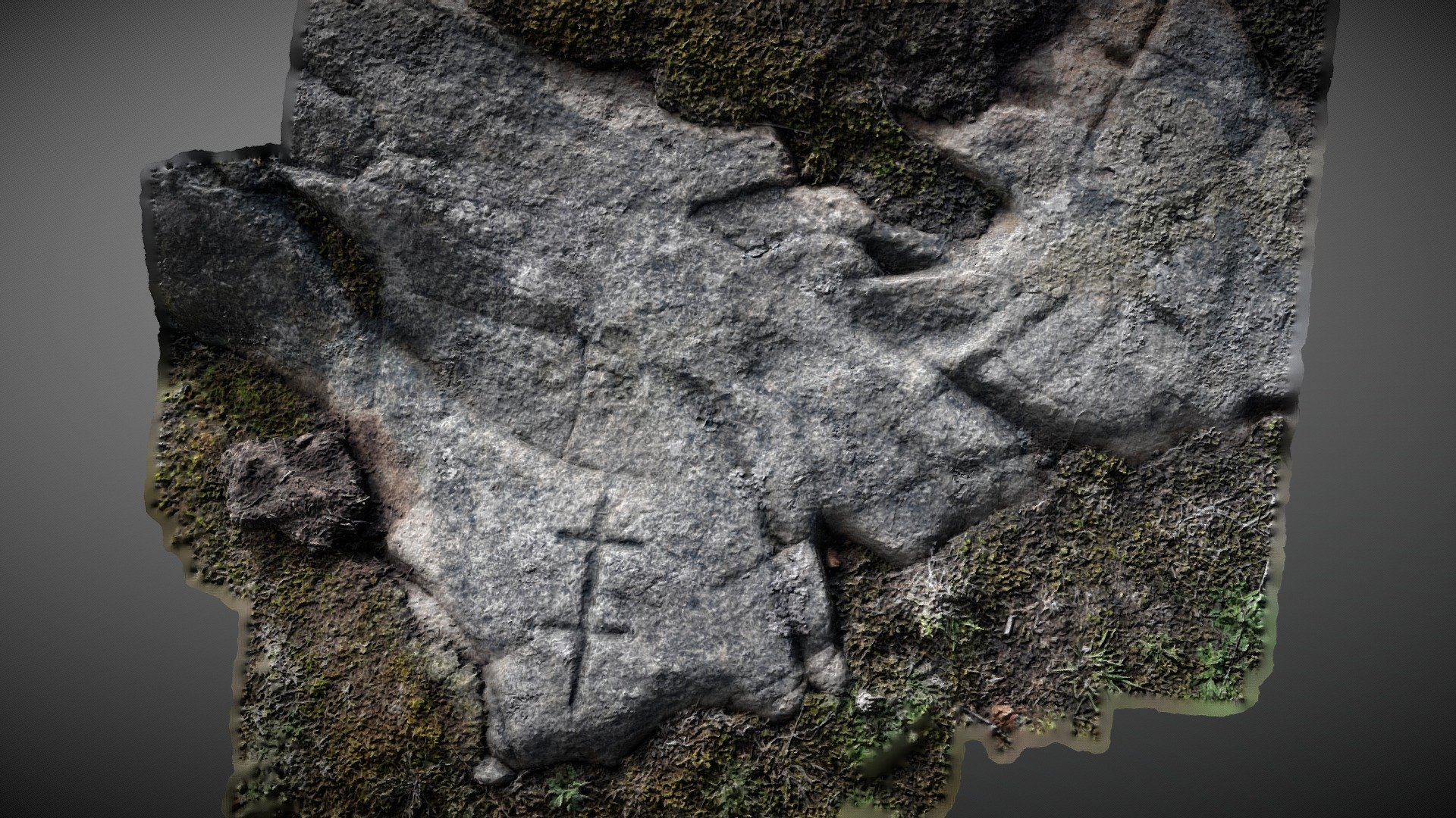 Cockleroy Hill Midlothian - Incised Cross