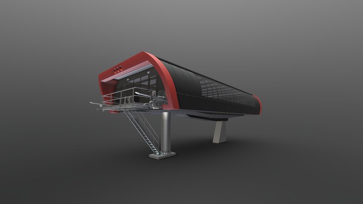 m-Station Bartholet 3D Model