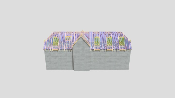P12899A, 1 Nursery Place, Roof Layout 3D Model