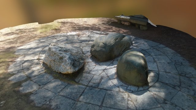 Vaja-Phshavela Stones A-3ds Max-FBX-30K 3D Model