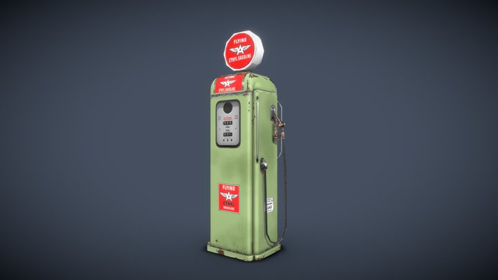 Old gas station 3D Model
