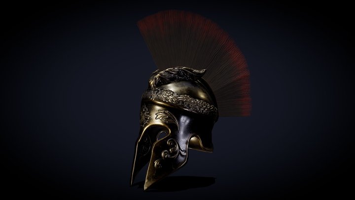 Roman Helmet 3D Model