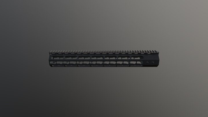 Noveske NSR 13.5" Keymod Rail 3D Model