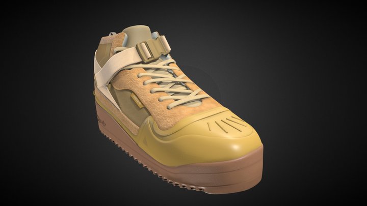 Sneakers Adidas FORUM HI GORE-TEX 3D Model