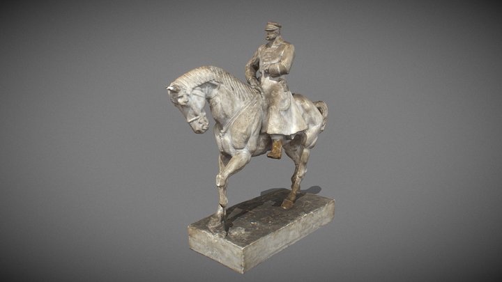 Józef Piłsudski (sculpture by Raszka) 3D Model