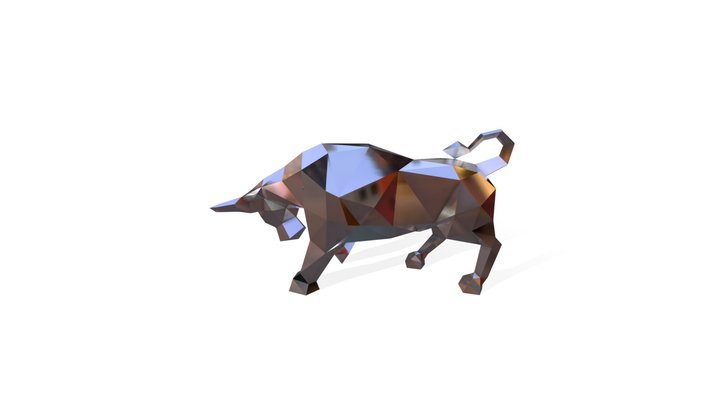 Полигонал ьная фигура "Бык" / polygonal bull 3D Model
