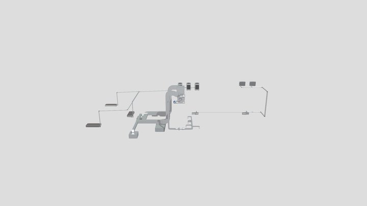 PROJETO DE CLIMATIZAÇÃO E EXAUSTÃO 3D Model