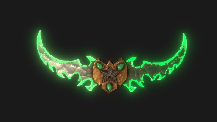 Twin Blades 3D Model