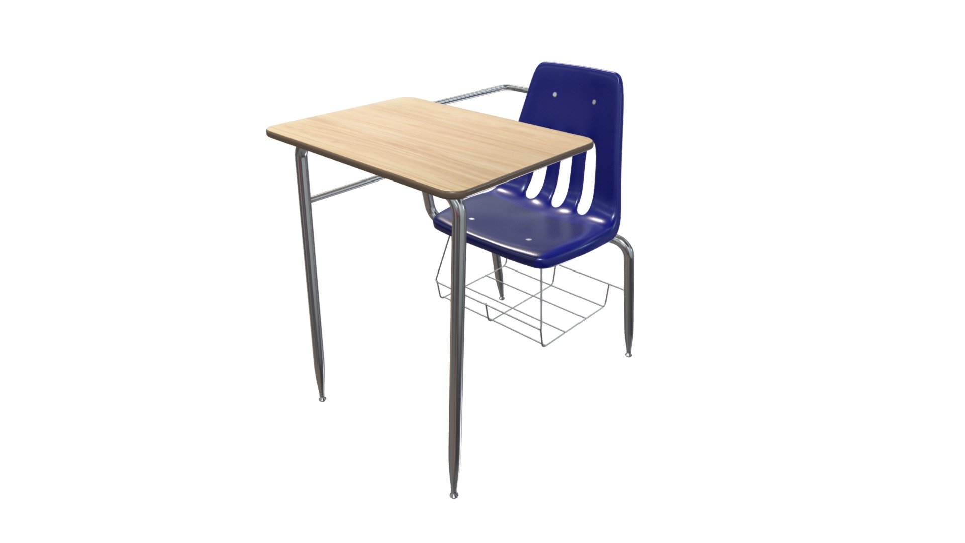 School Desk 3D model by trenderenderbrad [2d8578f] Sketchfab