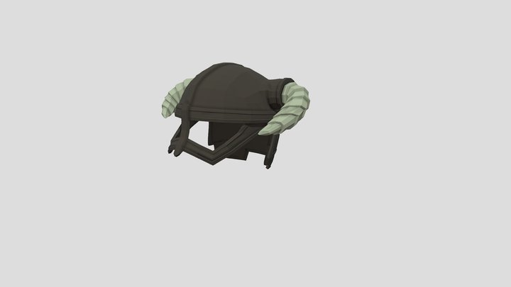 Skyrim Helmet Low Poly 3D Model