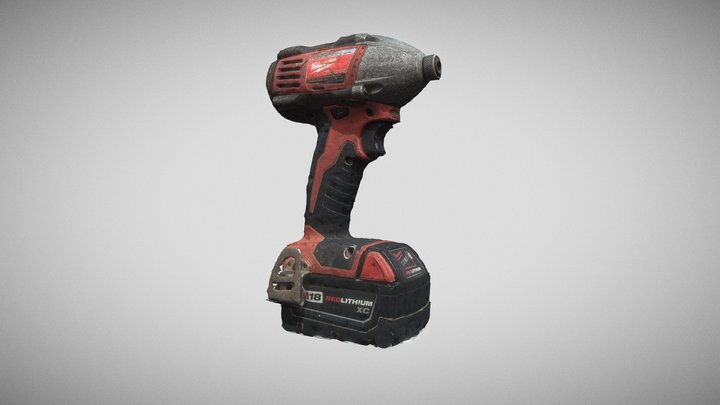Milwaukee 2650-20 1/4" Hex Compact Impact Driver 3D Model