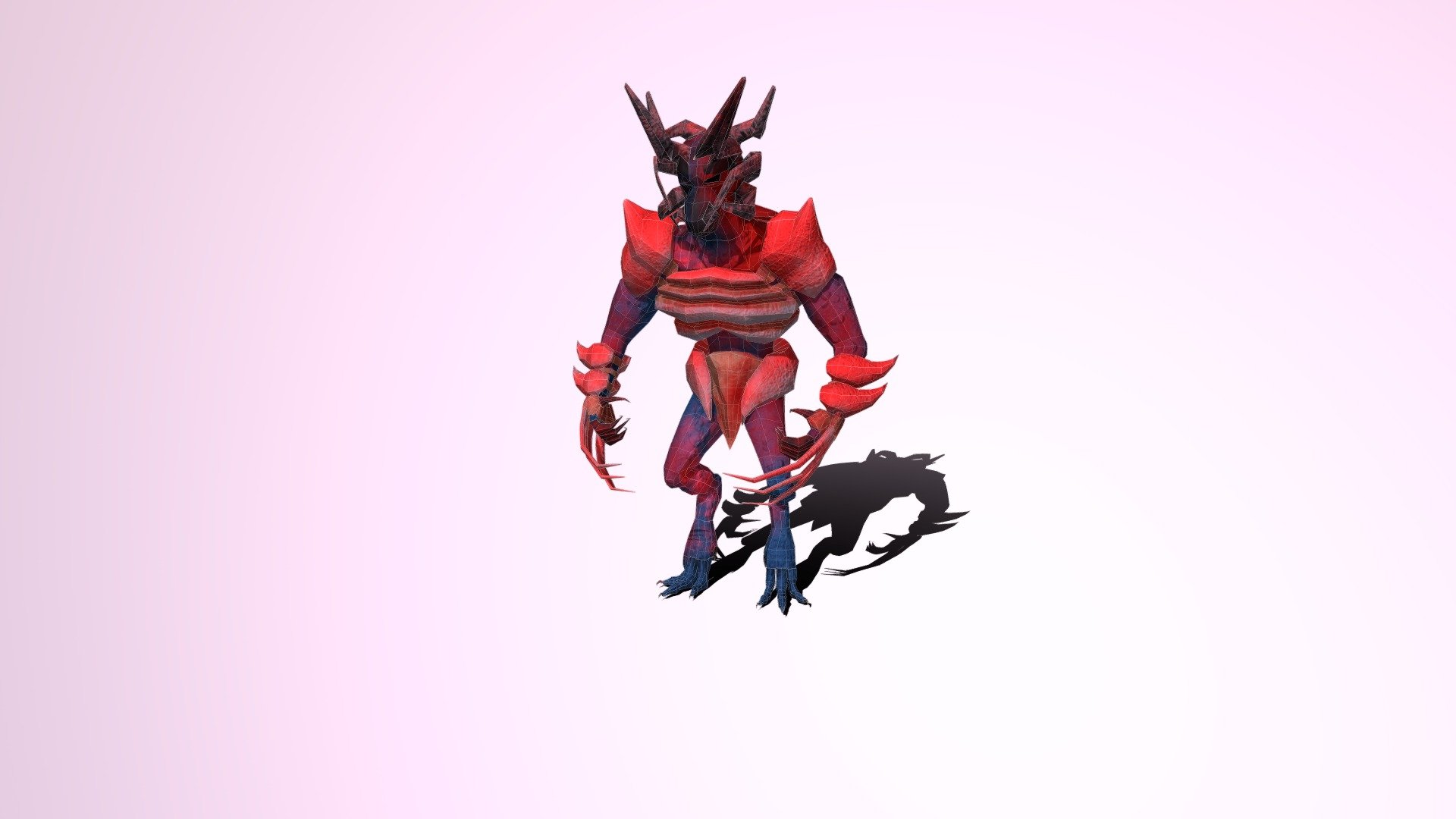 Low Poly Werewolf Demon