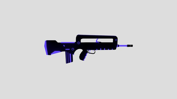 Famas_Bloom_Effect 3D Model