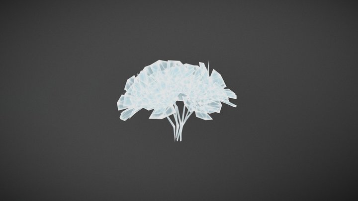 crystal flowers 3D Model