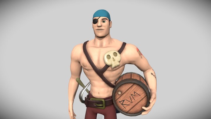 Pirate Character - CT6035 3D Model