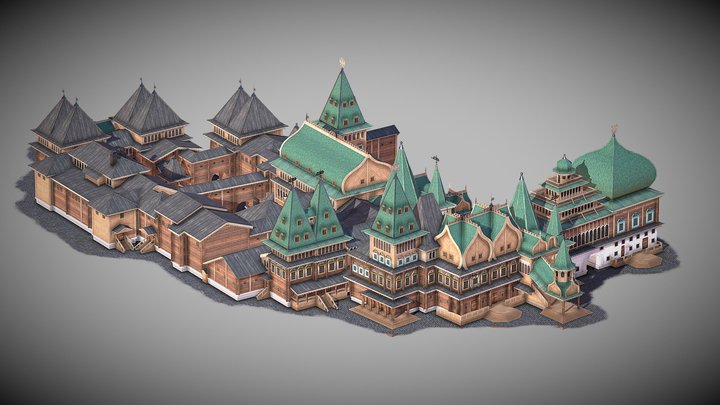 The Tsar's Palace (Low Poly) 3D Model