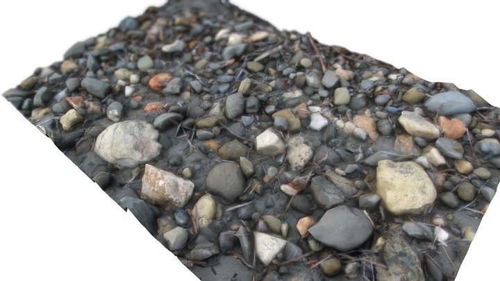 A Square of Beach Ground – Free 3D Model STL