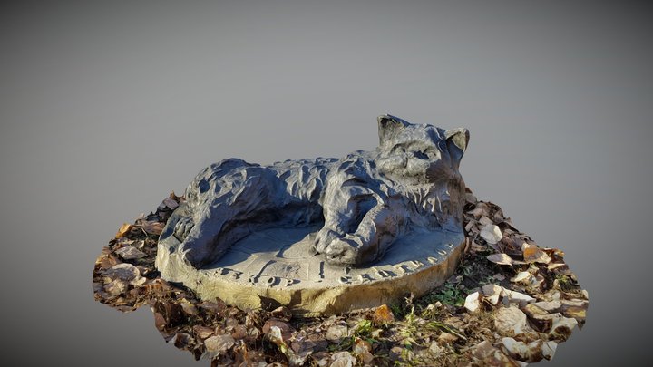 Искусственная крышка Кот-Муркот на люк 3D Model