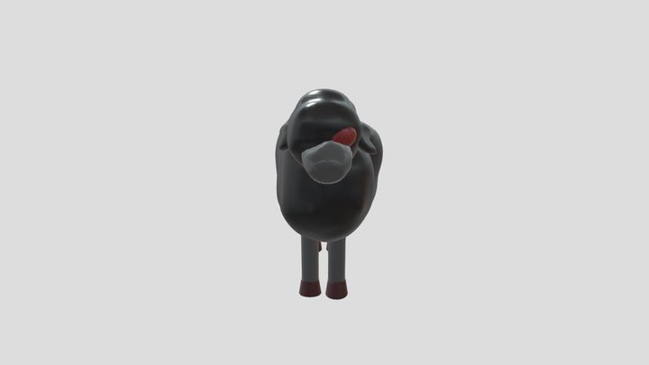 Evil Sheep 3D Model