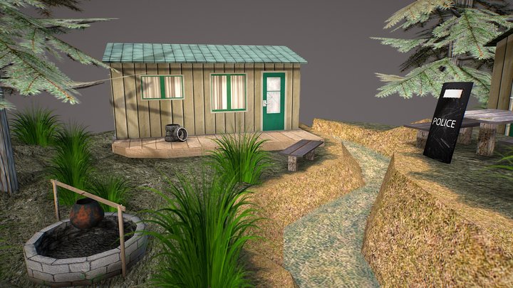 DAE Diorama - Forest Loner 3D Model