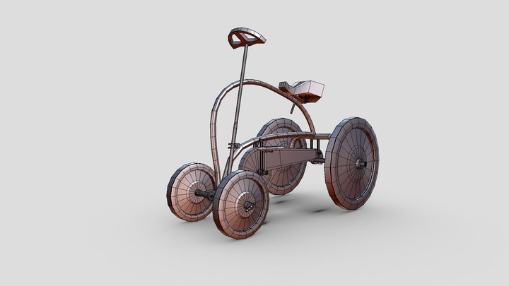 concept old four wheeler cycle 3D Model
