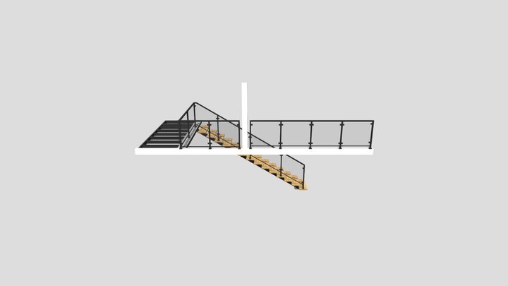 OAK schody 3D Model