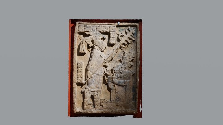 Lintel 24 - Maya, about 725 AD 3D Model