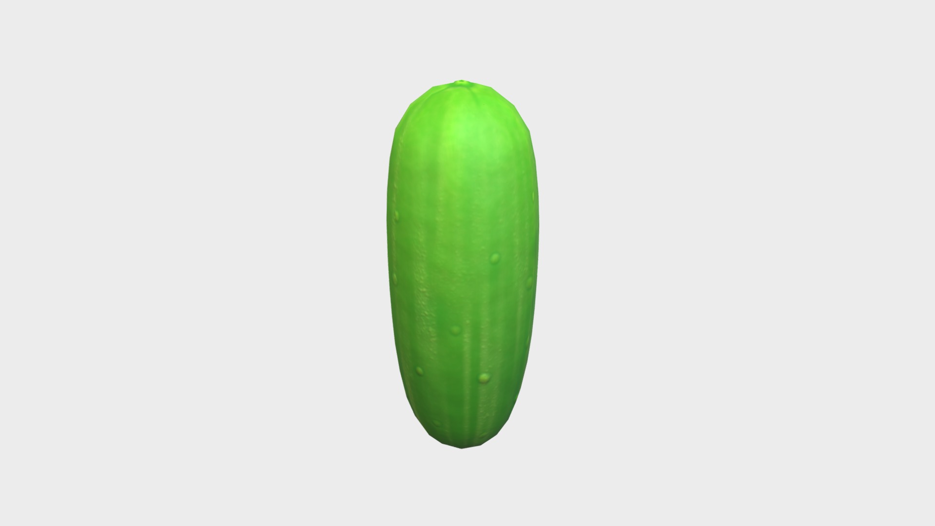 3D model Cucumber - This is a 3D model of the Cucumber. The 3D model is about a cucumber with a white background.