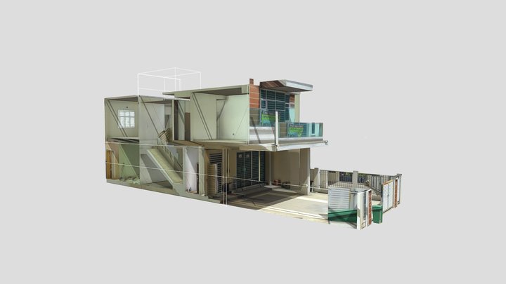 Seri Genting Balik Pulau Penang Terrace House 3D Model