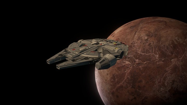 Millenium_ Falcon 3D Model