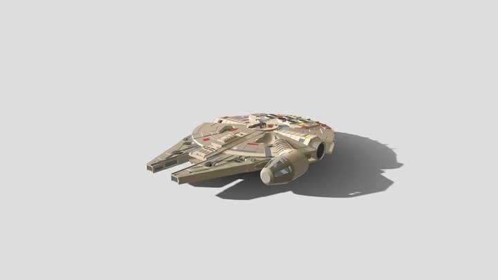 Millenium_ Falcon 3D Model