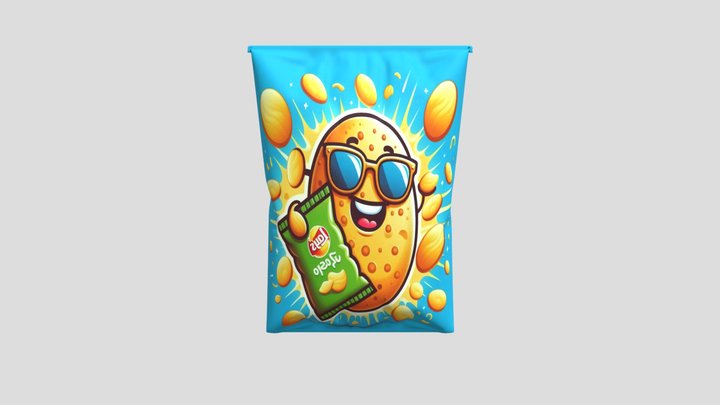 Bag Chips 3D Model